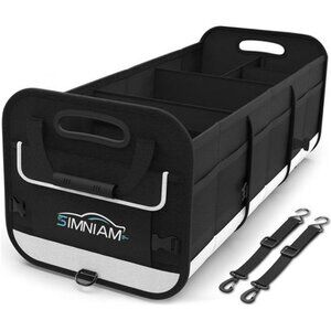 Large Car Trunk Organizer - with 5 Compartments Trunk Organizers and Storage SUV